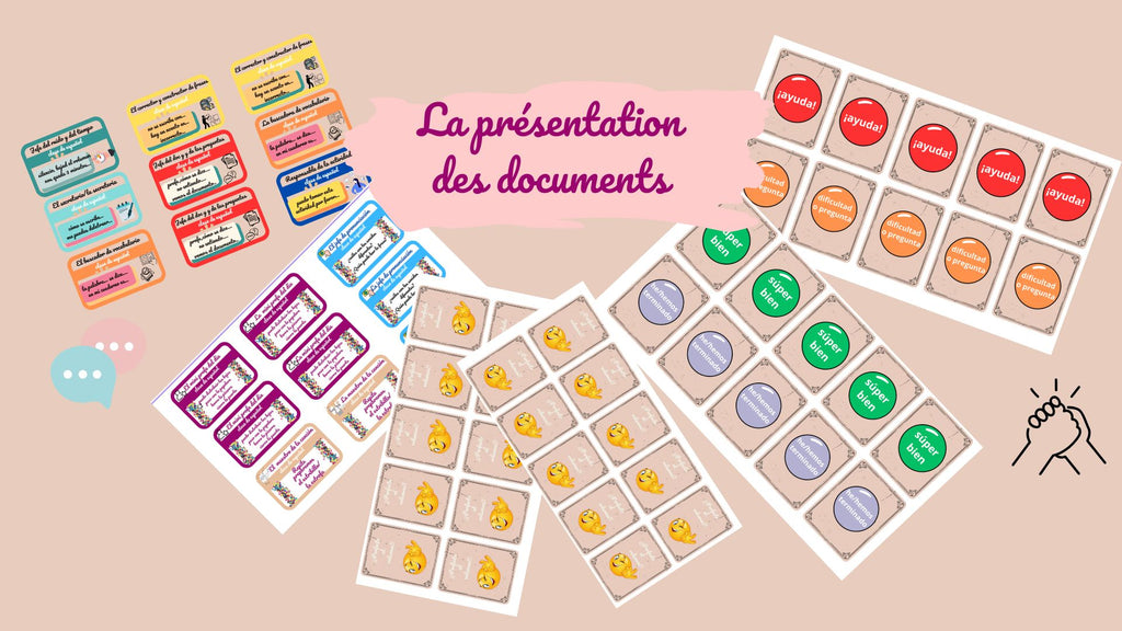 Etiquettes: élèves autonomie/rôles en espagnol